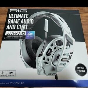 **COPY*🎧NEW RIG 500 PRO HS Special Edition White Gaming Headset for PS5, PS4, P